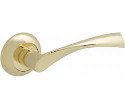 Ручка на круглой розетке Bravo A-423 G Золото (алюм.)