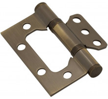 Петля без врезки стальная 2BB 75*63*2,5 AB Бронза (универс.)