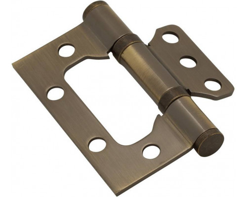 Петля без врезки стальная 2BB 75*63*2,5 AB Бронза (универс.)
