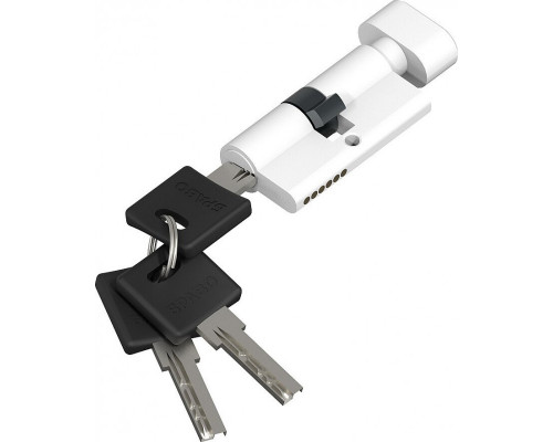 Цилиндр ключ/фиксатор Bravo AРF-60-30/30 W Белый (алюм., 3 ключа)