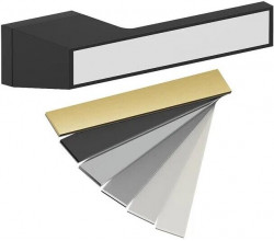 Ручка на прямоугольной розетке Bravo AS2-612 SBlack/7D