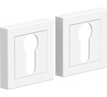 Накладка цилиндровая на квадратной розетке Bravo A/Z-2CL W Белый