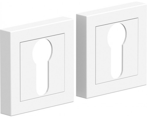 Накладка цилиндровая на квадратной розетке Bravo A/Z-2CL W Белый