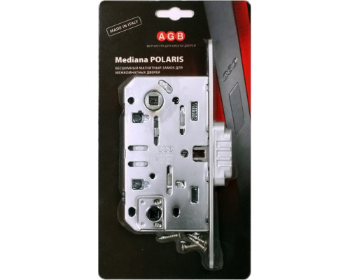 B06102.50.34.567 Защелка врезная WC (мат. хр.) с отв. пл. B02402.05.34 MEDIANA POLARIS