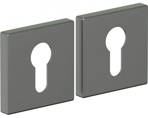 Накладка цилиндровая на квадратной розетке Bravo AS-3CL Sgraphite