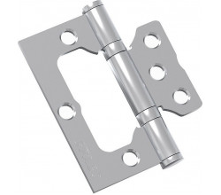 Петля без врезки стальная Bravo F-4-2BB 75*64*2,5 SC МатХром (универс.)