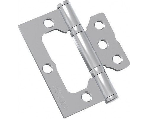 Петля без врезки стальная Bravo F-4-2BB 75*64*2,5 SC МатХром (универс.)