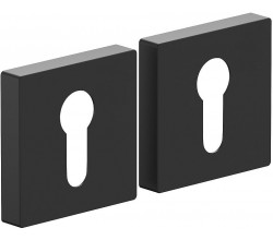 Накладка цилиндровая на квадратной розетке Bravo AS-6CL Sblack