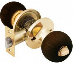 Ручка-зaщелка ЗШ-03 Темное дерево (без кл)