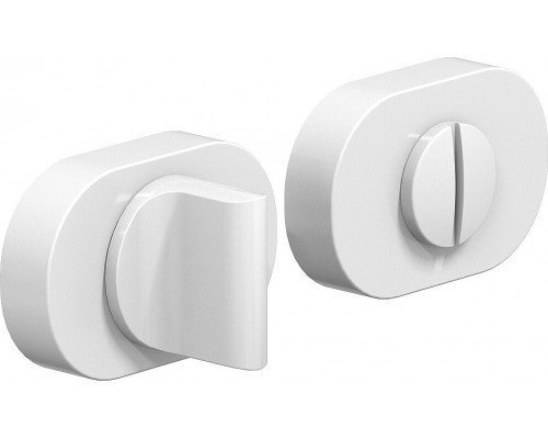 Фиксатор на овальной розетке System R016W6 МатБелый