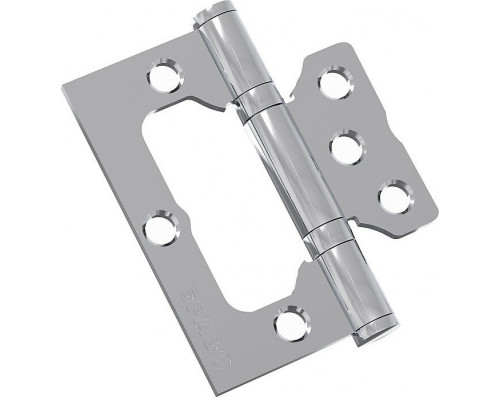 Петля без врезки стальная Bravo F-4-2BB 75*64*2,5 C Хром (универс.)