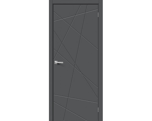 Дверь межкомнатная «Граффити-5.Д.П» Stormy Silk глухая