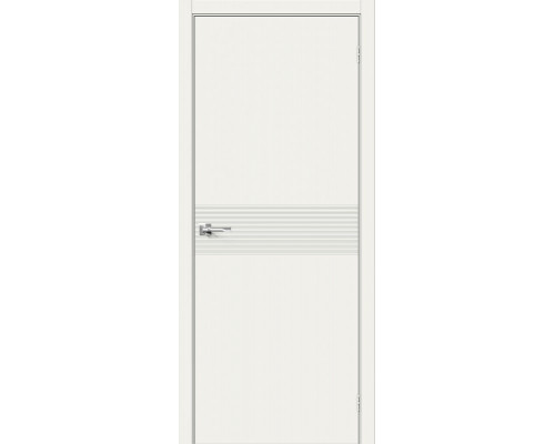 Дверь межкомнатная крашенная «Граффити-23» Whitey (Эмаль) глухая