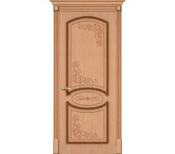 Дверь межкомнатная шпонированная «Азалия» Дуб Ф-05 (Шпон файн-лайн) глухая