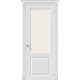 Дверь межкомнатная крашенная «Скинни-13» Whitey (Эмаль) остекление художественное