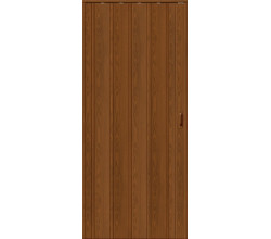 Дверь межкомнатная из ПВХ складная «ДСК 007» Миланский Орех
