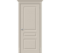 Дверь межкомнатная крашенная «Скинни-14» Creamy (Эмаль) глухая