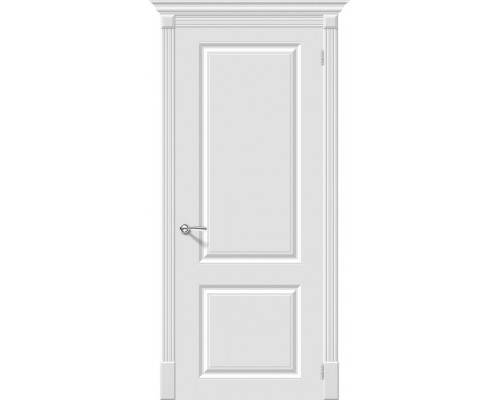 Дверь межкомнатная крашенная «Скинни-12» Whitey (Эмаль) глухая