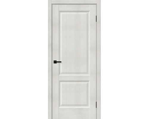 Дверь межкомнатная из эко шпона «Неоклассик-32» Bianco Melinga глухая