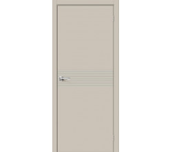 Дверь межкомнатная крашенная «Граффити-23» Creamy (Эмаль) глухая