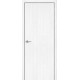 Дверь межкомнатная из эко шпона «Браво-0» Snow Melinga глухая