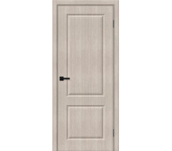 Дверь межкомнатная из эко шпона «Скинни-12» Cappuccino Melinga глухая