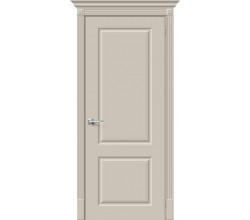 Дверь межкомнатная крашенная «Скинни-12» Creamy (Эмаль) глухая