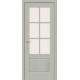 Дверь межкомнатная из эко шпона «Прима-13.0.1» Grey Wood стекло Magic Fog