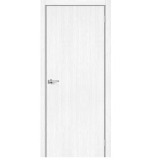 Дверь межкомнатная из эко шпона «Браво-0» Snow Melinga глухая