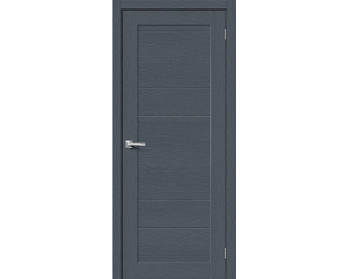 Дверь межкомнатная из эко шпона «Браво-21» Stormy Wood глухая