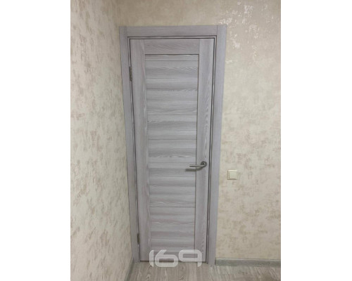 Дверь межкомнатная из эко шпона «Браво-21» Riviera Ice глухая