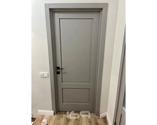 Дверь межкомнатная «Прима-12» Grey Matt глухая