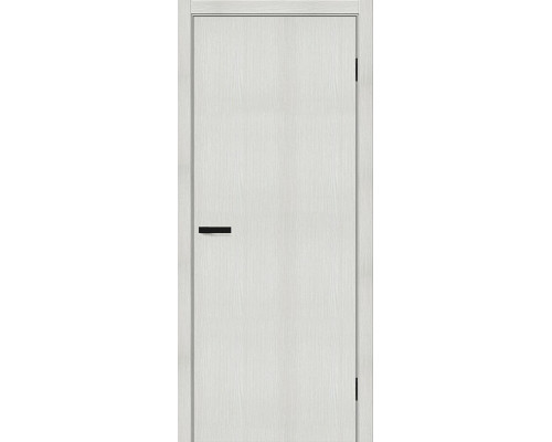 Дверь межкомнатная из эко шпона «Браво-0» Bianco Melinga глухая