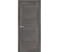 Дверь межкомнатная из эко шпона «Браво-21» Grey Melinga глухая