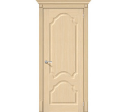 Дверь межкомнатная шпонированная «Афина» Ф-22 (БелДуб) (Шпон файн-лайн) глухая