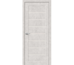 Дверь межкомнатная из эко шпона «Браво-22» Look Art остекление Magic Fog