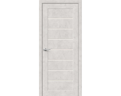 Дверь межкомнатная из эко шпона «Браво-22» Look Art остекление Magic Fog