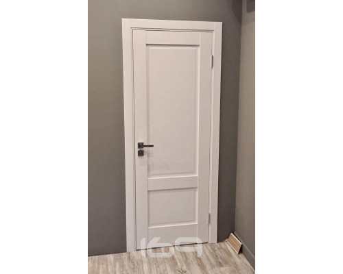Дверь межкомнатная из эко шпона «Прима-12» White Wood глухая