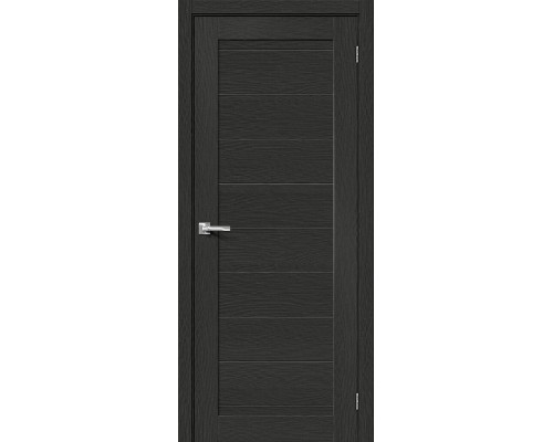 Дверь межкомнатная из эко шпона «Браво-21» Stormy Wood глухая