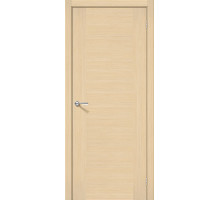 Дверь межкомнатная шпонированная «Рондо» Беленый дуб (Шпон файн-лайн) глухая