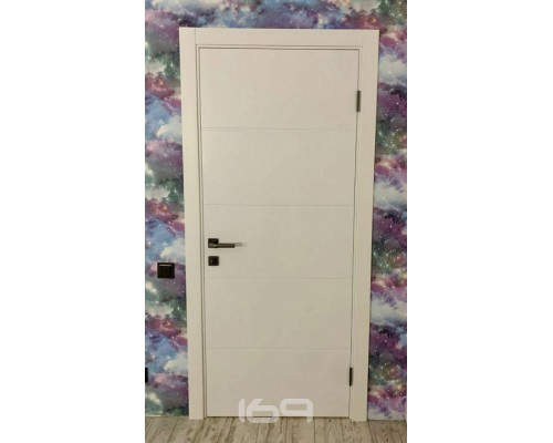 Дверь межкомнатная крашенная «Граффити-1» Whitey (Эмаль) глухая