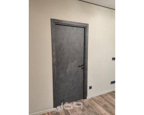 Дверь межкомнатная из эко шпона «Браво-0» Slate Art глухая