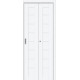 Дверь межкомнатная складная «Браво-20» White Silk глухая