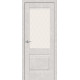Дверь межкомнатная из эко шпона «Прима-3» Look Art остекление White Сrystal