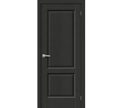 Дверь межкомнатная из эко шпона «Неоклассик-32» Stormy Wood глухая