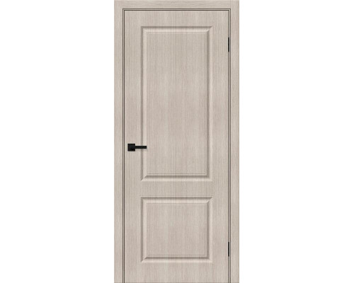 Дверь межкомнатная из эко шпона «Скинни-12» Cappuccino Melinga глухая