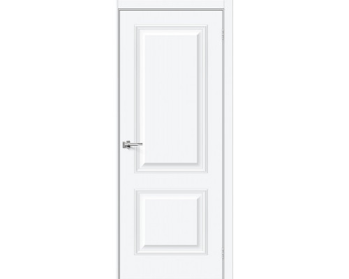 Дверь межкомнатная «Классик-12» White Silk глухая