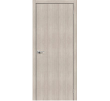 Дверь межкомнатная из эко шпона «Браво-0» Cappuccino Melinga глухая