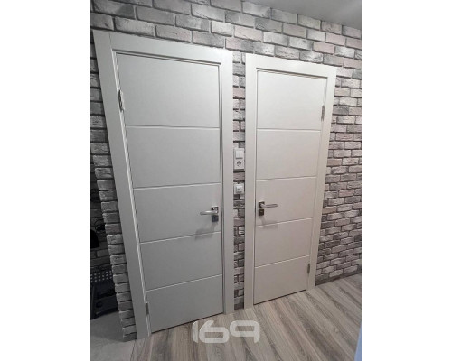 Дверь межкомнатная крашенная «Граффити-2» Whitey (Эмаль) глухая