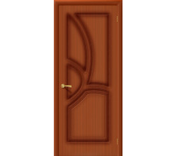 Дверь межкомнатная шпонированная «Греция» Макоре (Шпон файн-лайн) глухая